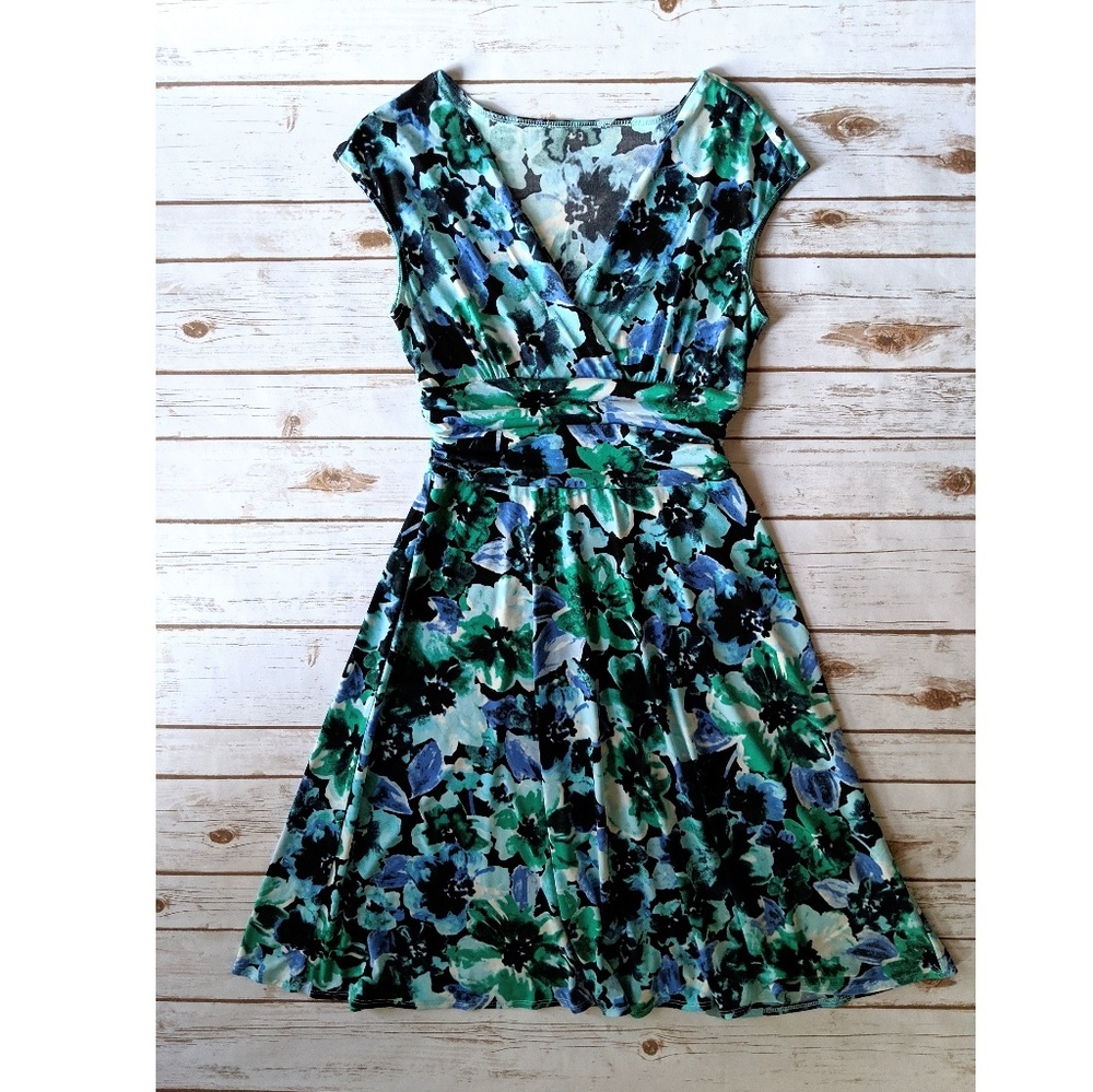 Watercolor Floral Dress